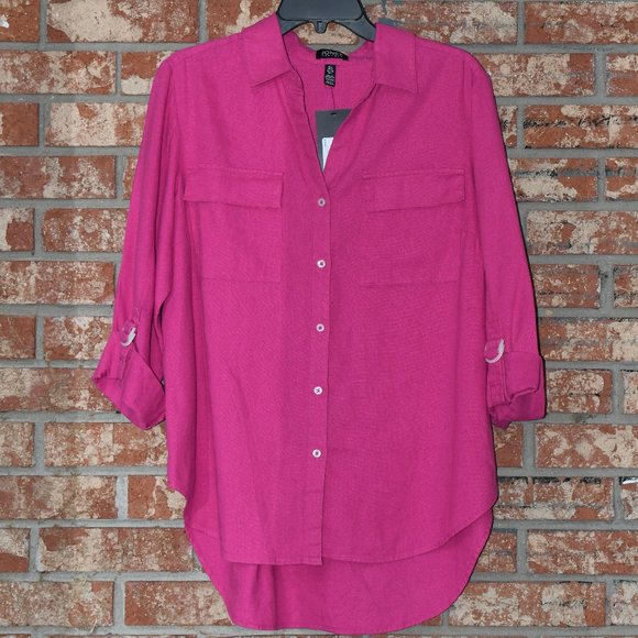 Jones New York Tops - Jones New York Pink Linen Top NWT